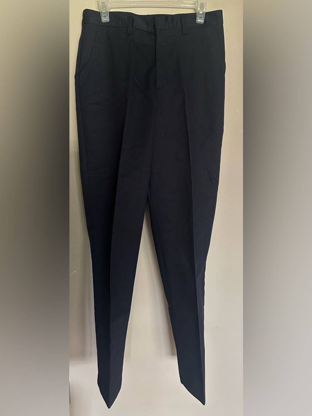 A+ Men's size 32L NAVY BLUE Dress Pants - Classic Tailored Fit